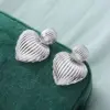 Wholesale 1 Pair Elegant Retro Heart Shape Copper Drop Earrings