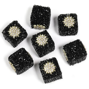 Flower - Black / 17mm