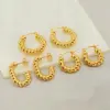 Wholesale 1 Pair Elegant Water Droplets Polishing Gold Plated Stainless Steel Titanium Steel 18K Gold Plated Earrings
