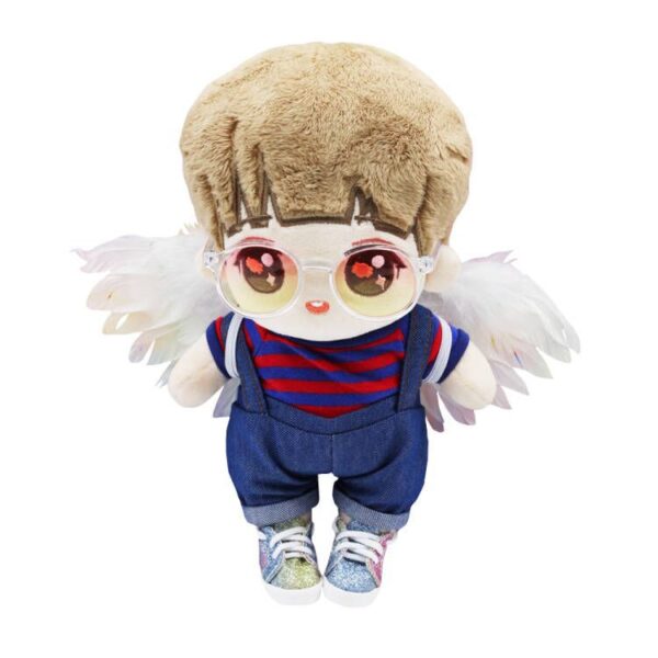 Wholesale Accessories Little Angel Wings 15-20cm Cotton Doll Six-Point Baby Feather Small