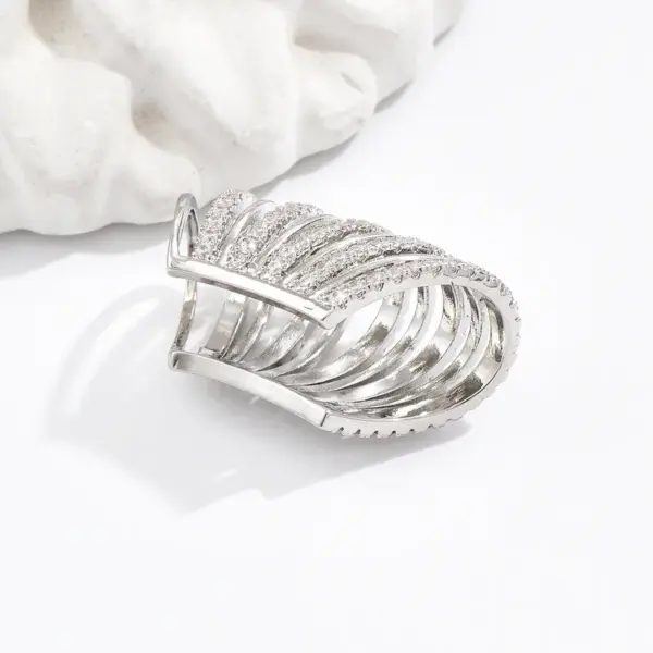 Wholesale 1 Piece Simple Style Classic Style U Shape Inlay Copper Zircon Ear Cuffs