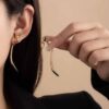 oly-0bea9de50c3ffa6af3da670575809b82 Wholesale Sier needle fashion ear jewelry fashion earrings French creative temperament long tail small fox earrings jewelry