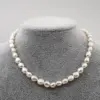Wholesale Pearl Ferroalloy Vacuum Plating 18K Real Gold Plated Freshwater Pearl Pearl Cable Chain Irregular Necklace