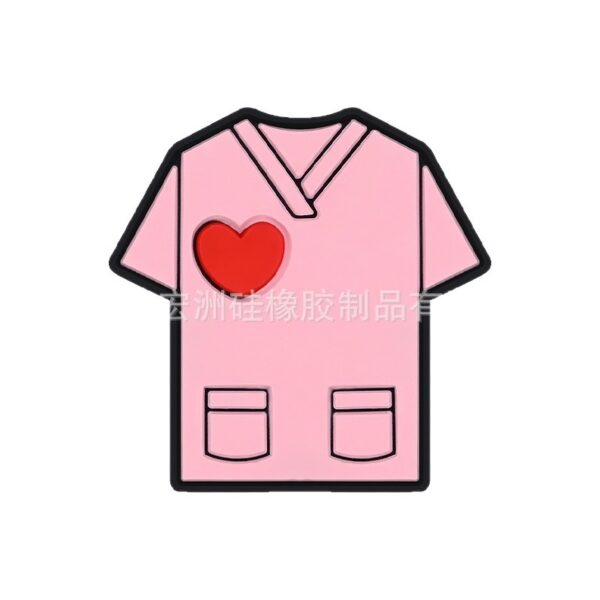 Wholesale [Hongzhou] doctors and nurses series drop glue cartoon silicone beads DIY jewelry accessories loose beads in stock