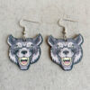 Wholesale Fun Animal Wooden Earrings
