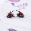 oly-0bf8c02880e2e952e0c69a6e243ce5e9 Wholesale Dark punk diamond heart necklace earrings
