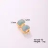 1 Piece Casual Simple Style Geometric Copper Zircon Gold Plated Silver Plated Huggie Earrings
