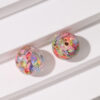 Wholesale Colored diamond sequins straight hole resin beads