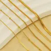 PVD Coated 18K Gold Plated Geometric Stainless Steel Basic Waterproof Non Tarnish 304 Stainless Steel Necklace