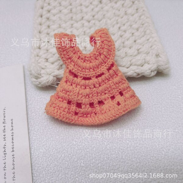 Wholesale 13cm Handdog Cotton Doll Skirt Handmade Plush Toy Woven Doll Clothes