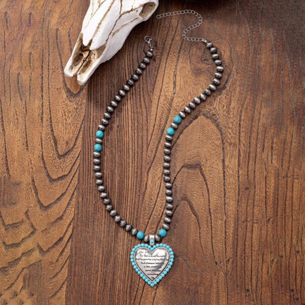 oly-0c20f65dd14ae7f77e0f6d6615d8e471 Wholesale Qingdao Daiwei Jewelry Wholesale E-commerce Sply 1 Retro Western Cross Peach Beaded Necklace