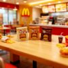 Wholesale McDonald's hamburger paper bag miniature fast food restaurant toy mini resin dollhouse ornament