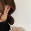Wholesale Fashion Geometric Stainless Steel Hoop Earrings Plating Stainless Steel Earrings