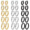 1 Piece Simple Style Circle Plating 201 Stainless Steel 18K Gold Plated Earrings