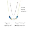 Wholesale PVD Coated 18K Gold Real Gold Plated Round Flower 304 Stainless Steel Fashion Waterproof Non Tarnish 304 Stainless Steel Lobster Trigger Clasp Closure Necklace