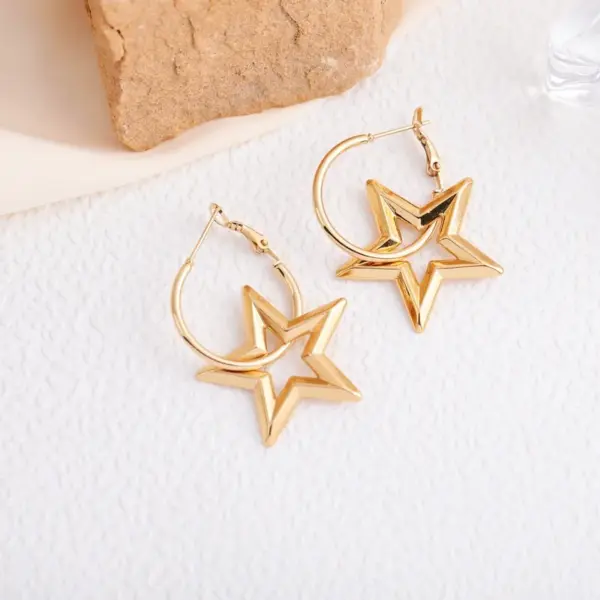 Wholesale 1 Pair IG Style Marine Style Tortoise Starfish 304 Stainless Steel Drop Earrings Ear Studs