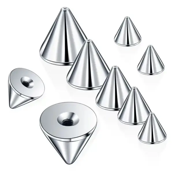 Wholesale 316 Precision 316L Stainless Steel Cone-Shaped Pointed Anti-Rust Anti-Corrosion Safety National Standard Material Ball Wedding Birthday Party Jewelry Ear Cartilage Ring And Earrings