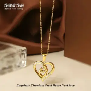Gold Heart Necklace N0452G