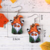 Wholesale Cute Thanksgiving Pumpkin and Maple Leaf Pendant Earrings