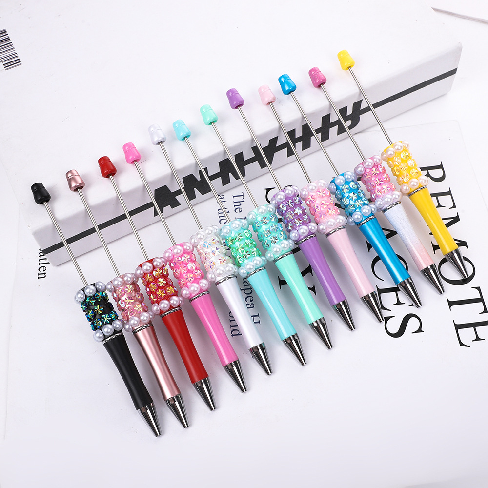 Wholesale Colorful fireworks bead pen ballint pen