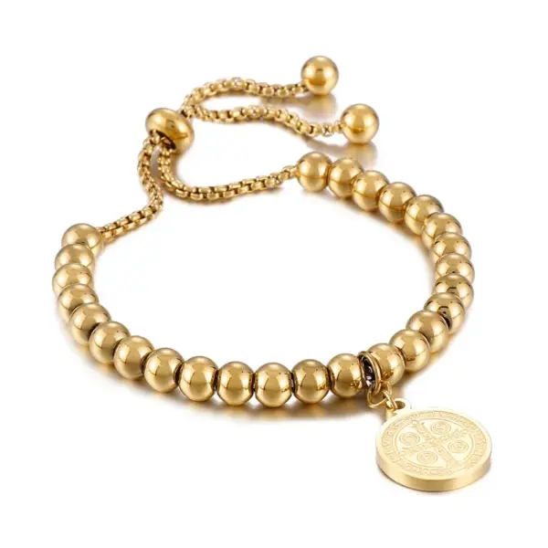 Fashion Geometric Titanium Steel Gold Plated Gold Plated Bracelets