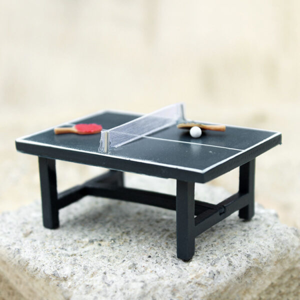Wholesale 1:12 dollhouse accessories dollhouse mini outdoor table tennis table set simulation model