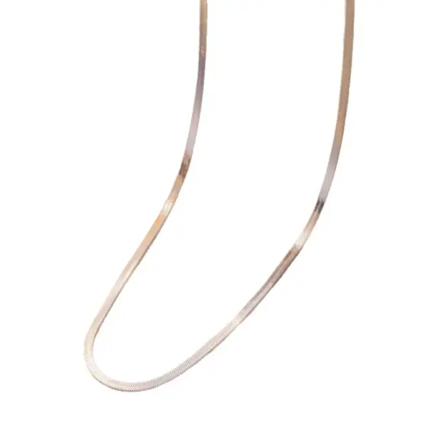 Wholesale Fashionable Titanium Steel Basic Chain Necklace Women's Simple Luxury Stainless Steel Chain Accessory Set Collection