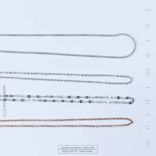 Wholesale Titanium Steel Simple Style Plating Solid Color Necklace
