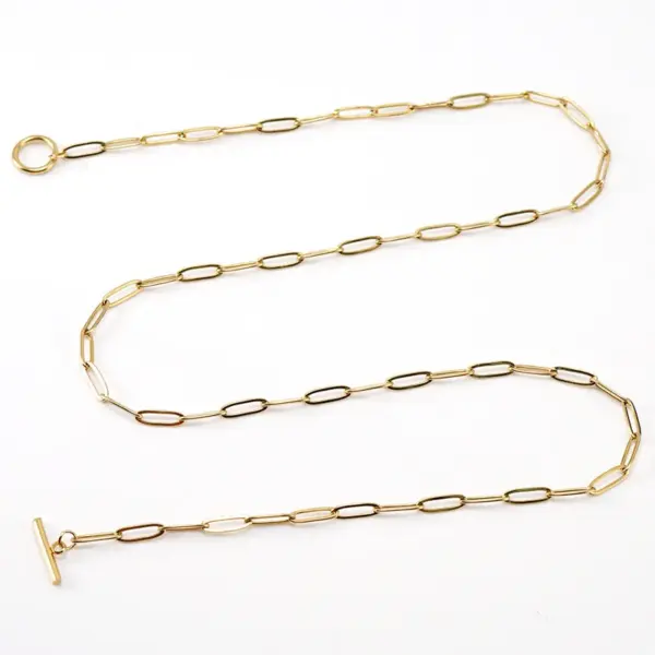 Wholesale Jewelry Fashion Geometric 304 Stainless Steel 18K Gold Plated Gold Plated Stainless Steel Necklaces