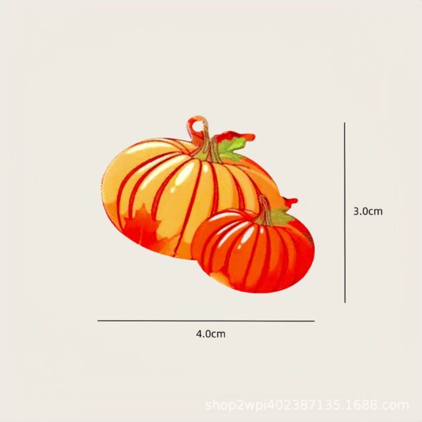 Wholesale Thanksgiving Turkey Pumpkin Acrylic Flatback Accessories DIY Crafts Jewelry Material