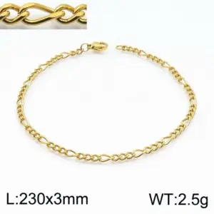 Gold 230 * 3mm = Bracelet KB146844-Z