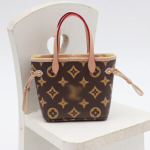 Vegetable bag large flower brown