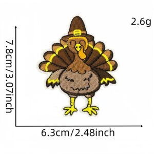 Autumn turkey pastoral cloth sticker 4#