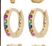 Gold Plated Colorful Crystals