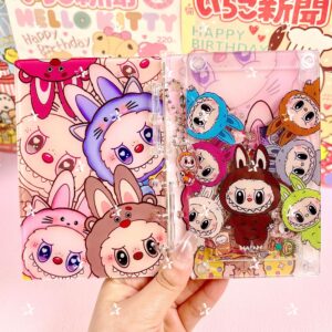 oly-0c8a7dfbd3c2b927220b202ce83de850 Wholesale Labu A7 loose-leaf acrylic rocking notebook cute girl heart high-value animation student diary
