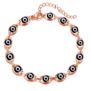 Rose Gold Black Bracelet