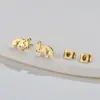 PVD Coated 18K Gold Real Gold Plated Animal 304 Stainless Steel Fashion Waterproof Non Tarnish Ear Studs