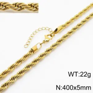5mm Gold Necklace Kn235887-Z