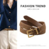 Wholesale Suede leather women's retro cowhide belt