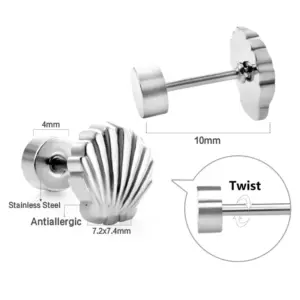Screw Plug Earrings EA619001S