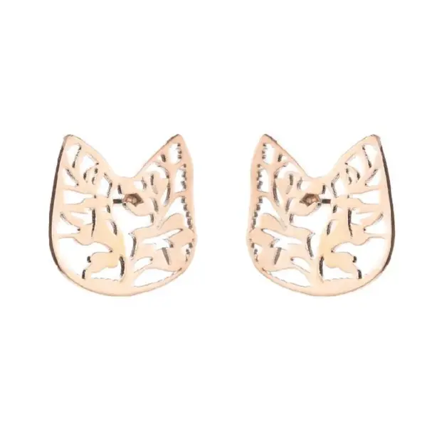 PVD Coated Real Gold Plated Smile Face Star Skull Stainless Steel Fashion Waterproof Non Tarnish Ear Studs