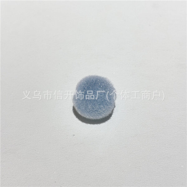 Wholesale Colorful flocked round beads