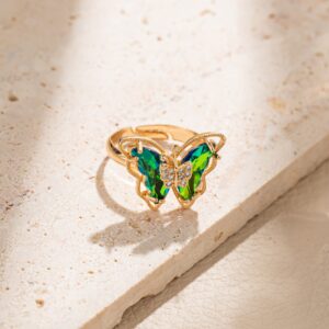 Green Light / Butterfly outer size 15x21mm