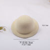 oly-0ccb802c94ea1b4031245ebb747939f9 Wholesale Lamb Doll DIY Original Hat Embryo Base Small Top Hat Hair Jewelry Hat Bare Cap 10.5CM Dome