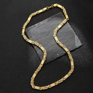 Gold Necklace 6mm*55cm / Stainless Steel S.STEEL