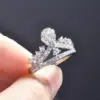 Wholesale Jewelry Fashion Crown Copper Artificial Gemstones Diamond