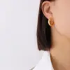 oly-0cf3c37dfa9baaf80dbcb9858d320668 Wholesale PVD Coated Real Gold Plated 18K Gold Printing 304 Stainless Steel Fashion Waterproof Non Tarnish Earrings