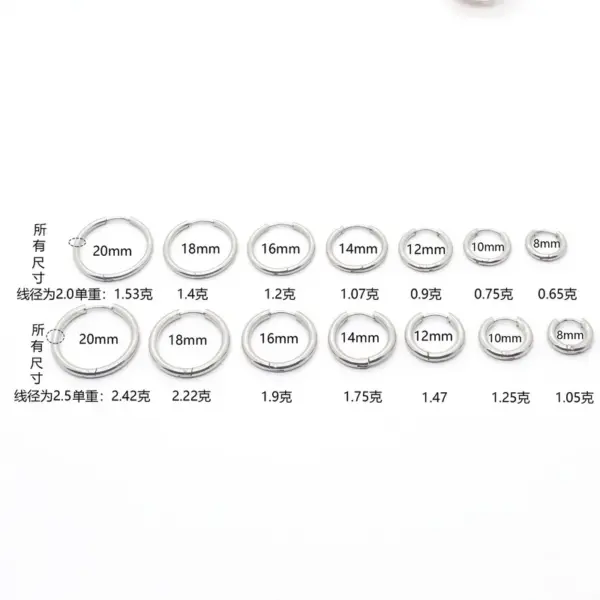Wholesale New Stylish Stainless Steel Wire Earrings Round Ear Cuff Fashionable Minimalist Design Affordable Price Unisex Casual Style