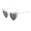 Wholesale Trendy Large Frame Love Diamond-encrusted Sunglasses Men's and Women's Personality Decoration Sun Glasses