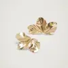 Wholesale 1 Pair Classical Lady Flower Copper Plating Gold Plated Ear Studs